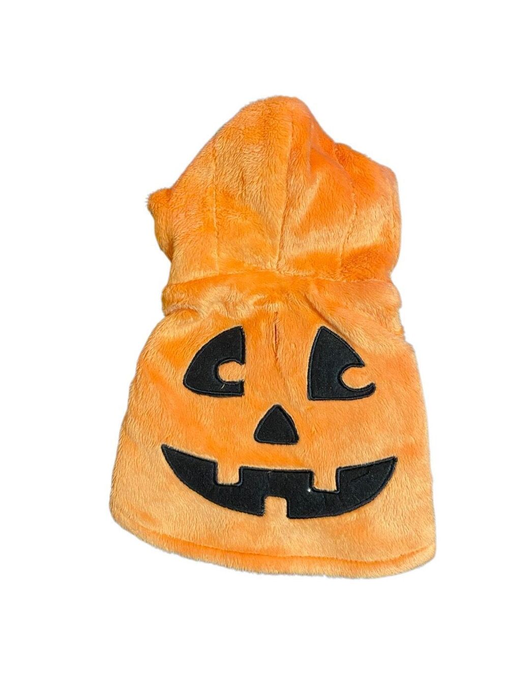 Claire’s Halloween pet shop, pumpkin dog jacket Halloween, extra small